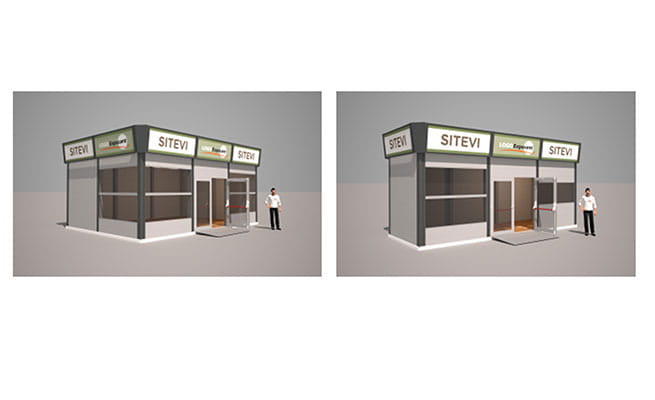 Présentation des stands réceptifs extérieurs