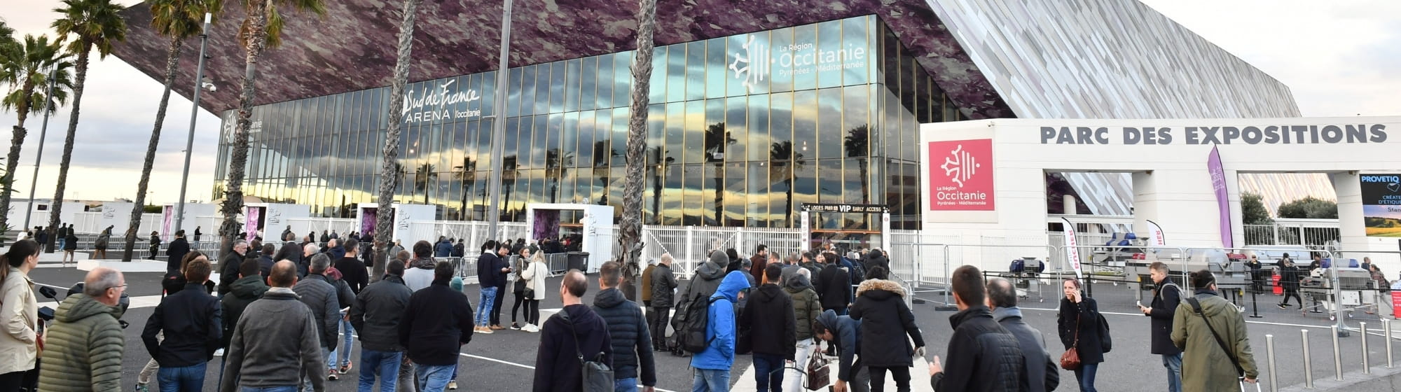 L'arrivée des visiteurs à l'ouverture du salon SITEVI